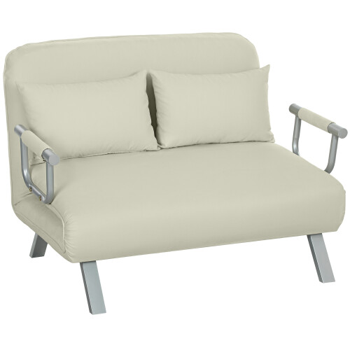Homcom Sofá Cama Doble Beige 111 x 80 x 78 cm