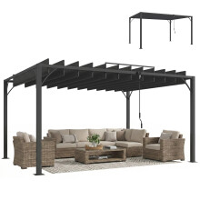 Pérgola Gris 390 x 295 x 213 cm