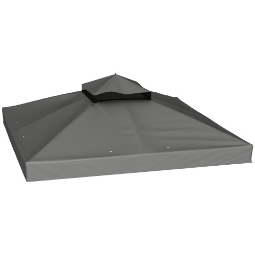 Outsunny Techo de Repuesto Gris 300 x 300 cm