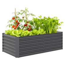 Jardinera Exterior Gris 180 x 90 x 57.5 cm