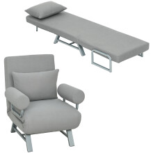 Sofá Cama Individual Gris 73 x 78 x 81 cm