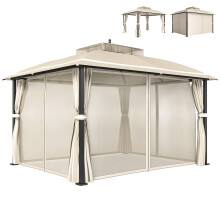 Cenador para Jardín Beige 370 x 303 x 290 cm