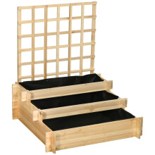 Jardinera de Escalera Marrón 95 x 95 x 110 cm