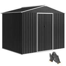 Caseta de Jardín Gris 236 x 171 x 191 cm