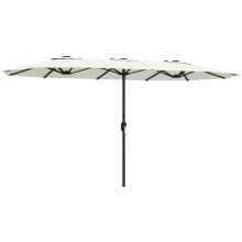 Sombrilla Doble Beige 459 x 266 x 235 cm