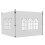 Outsunny Paredes Laterales Carpa Blanco 295 x 195 cm 1