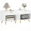 Homcom Mesitas de Noche Blanco 50 x 40 x 47 cm 1