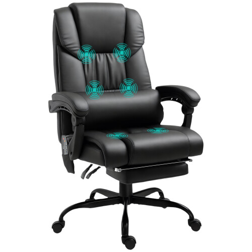 Vinsetto Silla de Oficina Negro 66 x 75 x 122 cm