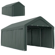Carpa para Garaje Gris 590 x 300 x 280 cm