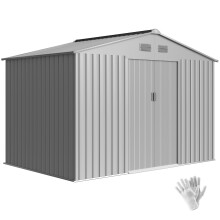 Caseta de Jardín Gris 277 x 195 x 192 cm