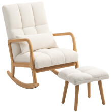 Silla Mecedora Blanco 64.5 x 82 x 89 cm