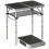 Outsunny Mesa de Camping Negro 60 x 40 x 60 cm 1