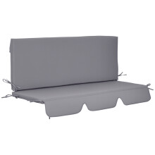 Cojines para Columpio Gris 130 x 45 x 5 cm