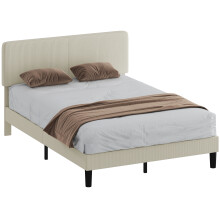 Estructura de Cama Gris 205 x 167 x 107 cm
