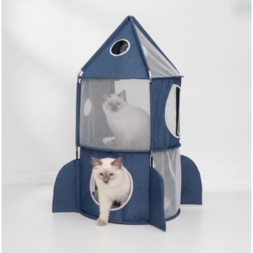 Catit Catit Vesper Rocket Ship Blue
