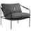 Homcom Butaca de Salón Gris 74.5 x 75 x 77 cm 1