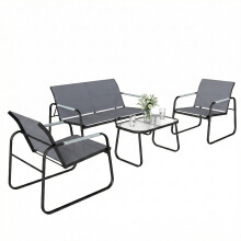 Conjunto de Jardín Gris 111 x 71 x 75 cm