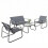 Outsunny Conjunto de Jardín Gris 111 x 71 x 75 cm 1