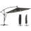 Outsunny Parasol Excéntrico Gris 380 x 345 x 256 cm 1