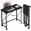 Homcom Escritorio Plegable Negro 80 x 40 x 75 cm 1
