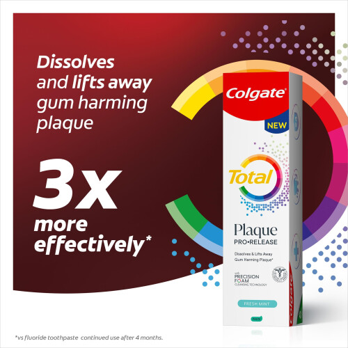 Colgate Colgate Total Plaque Pro Release mint 75ml x 4 1