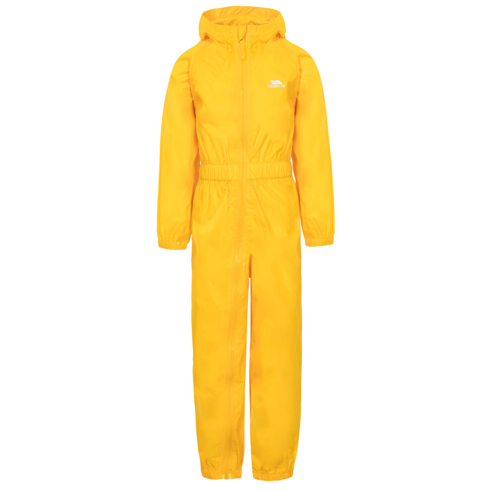 Trespass (3/4, Sunshine) Unisex Kids Waterproof Rain Suit - Button