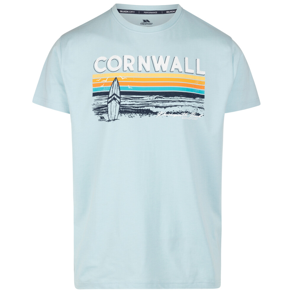 Trespass (S, Seafoam) Mens 180Gsm Jersey T-Shirt - Akkul