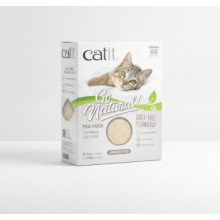 Catit Go Natural Unscented Pea Husk Clumping Cat Litter, Deodorising, 99.9% Dust-Free, Fast Clumping Cat Litter, Plant-Based Litter for Cats &