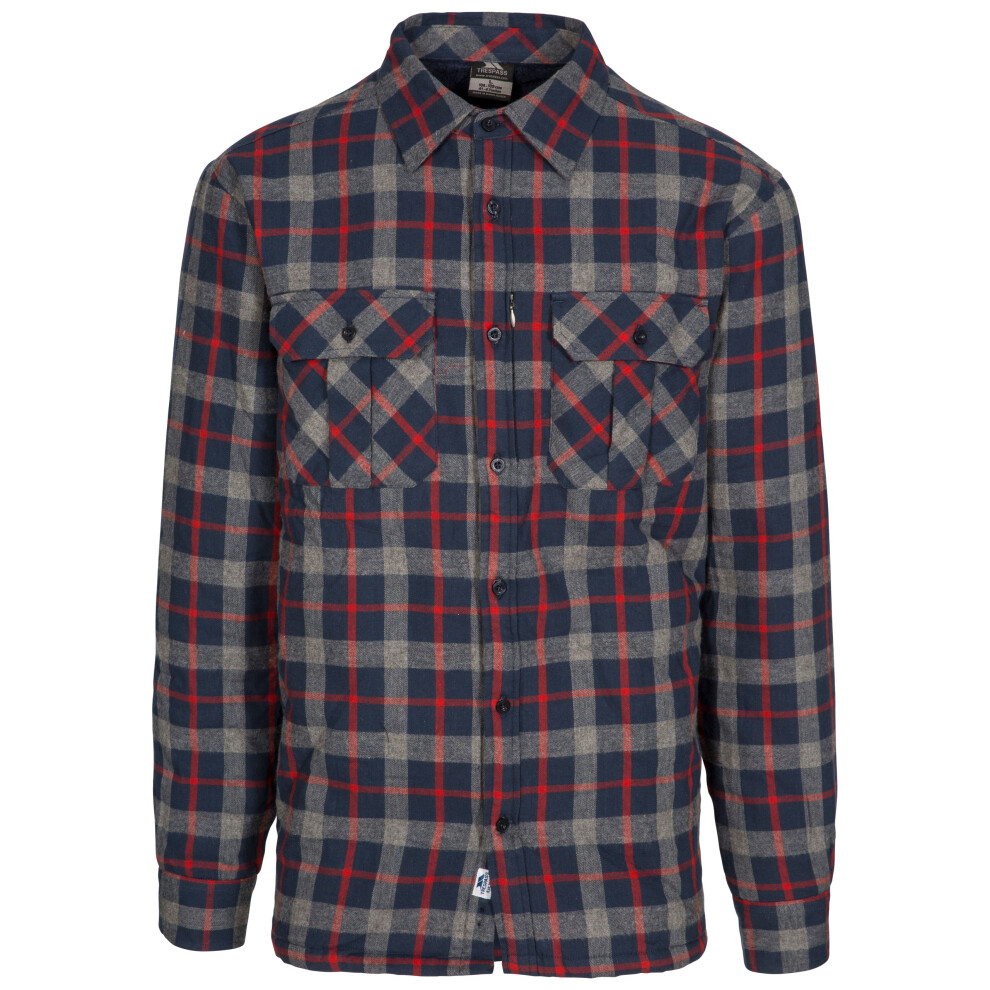 Trespass (Xxl, Navy Check) Mens Long Sleeved Check Shirt Rapeseed