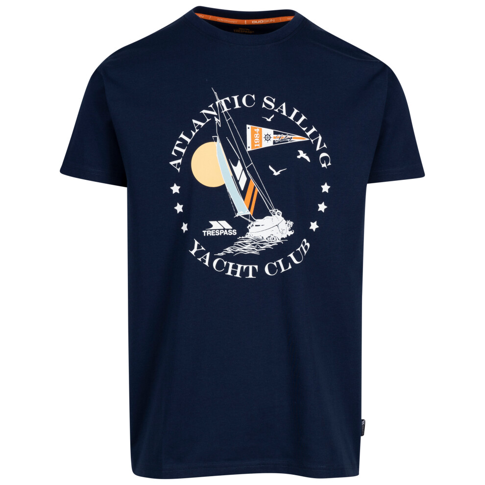 Trespass (S, Navy) Mens Casual Fit Printed T-Shirt Cedarf
