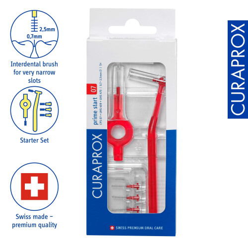 Curaprox Curaprox CPS 07 Prime Start Interdental Brush Set |Starter Set with 5 1