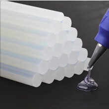 Hot Glue Stick for Glue Gun, Clear Glue Cartridges, 30 Pieces, 7 mm — hot glue stick 7 mm, hot melt glue refills, clear glue sticks, 30 piece set