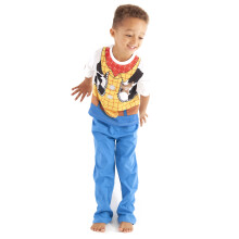 (7-8 Years) Disney Toy Story Short Sleeve Long Leg Pyjama Set (Boys Blue)