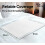 2 x WhyWorry Washable Incontinence Bed Sheets, 86x91 cm, Single Bed, White 2