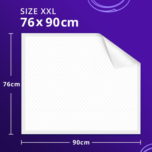 WhyWorry NightShield Disposable Incontinence Bed Pads, 76 x 90 cm Bed 1