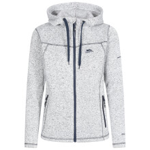(18, Ghost Navy Marl) Trespass Odelia Womens Full Zip Fleece Hood Jacket