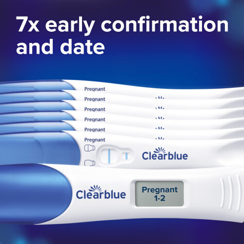 Clearblue Clearblue Pregnancy Test 7X Confirmation & Date Early Detection Mega Value Combo 1