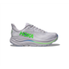 HOKA CLIFTON 10 Ash Grey/ Neon Green UK-8.5