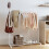 Homcom Burro para Ropa Blanco 120 x 43 x 171 cm 2