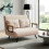 Homcom Sofá Cama Beige 102 x 73 x 81 cm 4