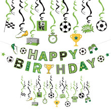 Décoration d'Anniversaire Football pour Garçons Accessoires Fête pour Enfants — gadgets football, décoration salle sport