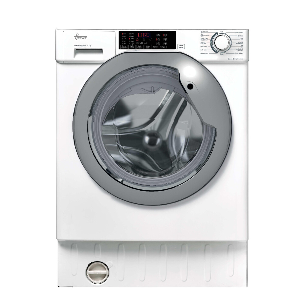 Hoover H-Wash 300 Pro Hbws 484Dmsw5-80 Integrated 8Kg Washing Machine With 1400 Rpm - White - A Rated