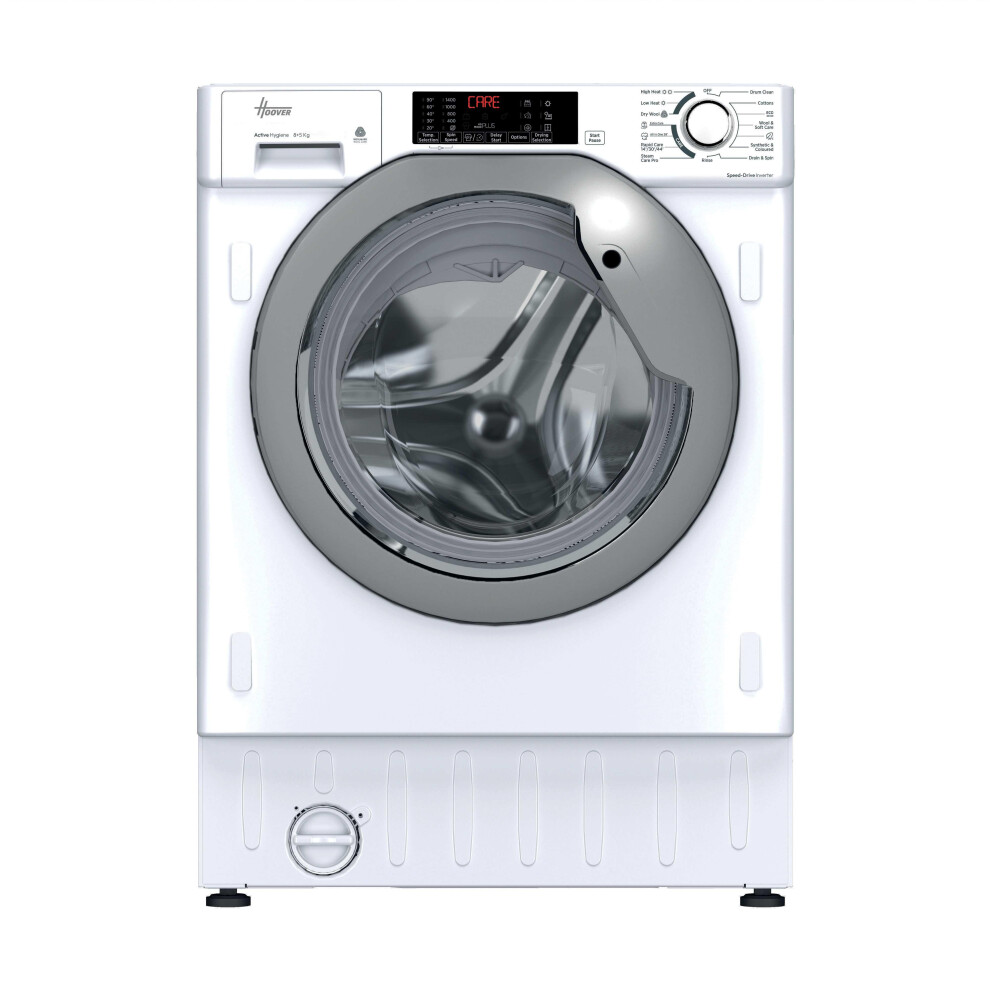 Hoover H-Wash&Dry 300 Hbds 4854Dms5-80 Integrated 8Kg / 5Kg Heat Pump Washer Dryer With 1400 Rpm - White - D Rated [Wash&Dry], A Rated [Wash Only]
