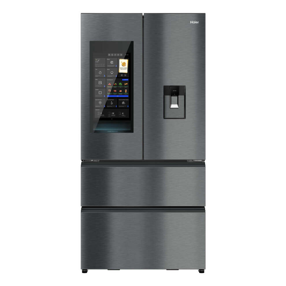 Haier Horizon HFW99F19ESSB Wifi Connected Total No Frost Multi-door American Fridge Freezer Iconic Black E Rated Black - Image 3