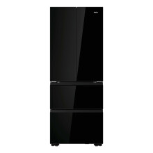 Haier French Series 5 American Fridge Freezer - Obsidian Black - D Rated