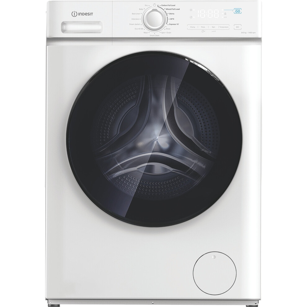 Indesit Mytime Idma 8564 My Time Uk 8Kg / 5Kg Washer Dryer With 1400 Rpm - White - D Rated [Wash&Dry], A Rated [Wash Only]