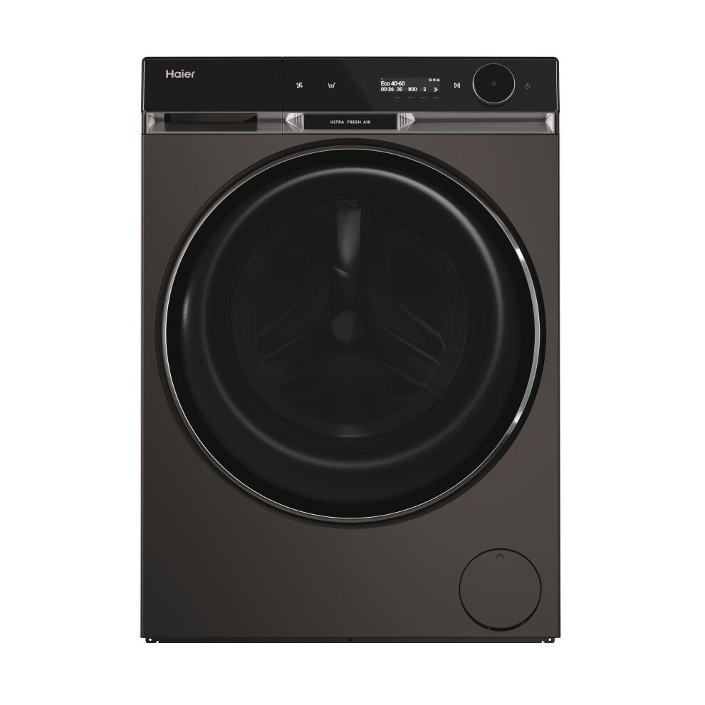 Haier Hw110-Bd14397pguk 11Kg Wifi Connected Washing Machine With 1400 Rpm - Graphite - A Rated