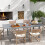 Outsunny Mesa de Jardín Gris 240 x 94 x 73 cm 2