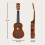 Homcom Ukelele 21 Pulgada Marrón 53 x 17,5 x 6,2cm 3