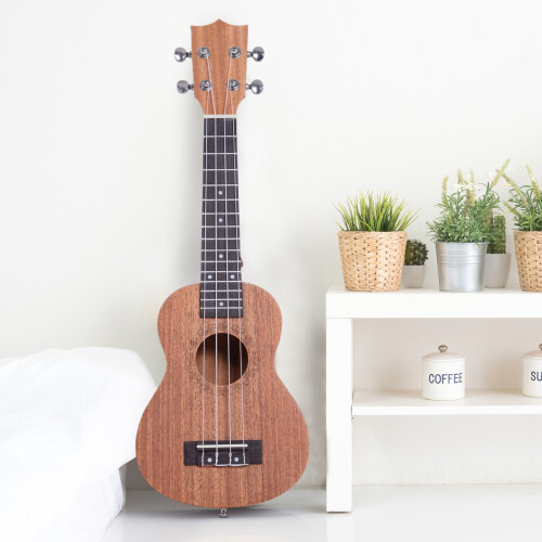 Homcom Ukelele 21 Pulgada Marrón 53 x 17,5 x 6,2cm 1